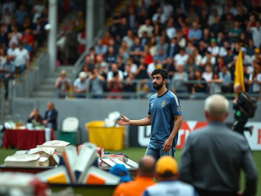 Un maillot domicile de l'OM floqué Gignac numéro 9